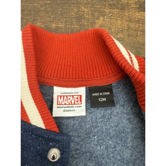 NWT Marvel Captain America Button Up Jacket - 12 M - Picture 3 of 4